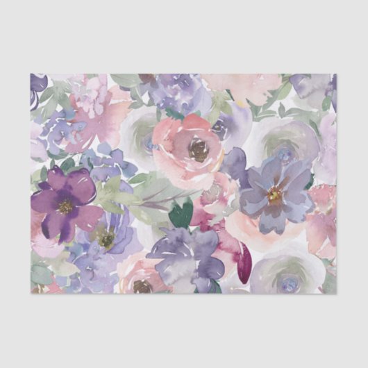 桃と紫の水色の切り離し 薄葉紙 (正面)