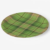 桃と緑のプライド(植物体) ペーパープレート (アングル)