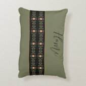 桃と緑 アクセントクッション (裏面(縦))