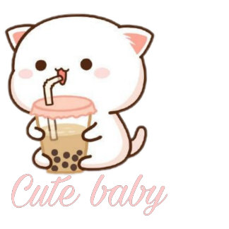 桃と胡麻餅キャットバブルティーベビーボディスーツ キーホルダー