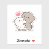 桃と胡麻餅 シール (シート)