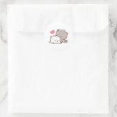 桃と胡麻餅 ラウンドシール (バッグ)