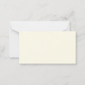 桃と花弁の夢の囲いカード ノートカード (裏面)