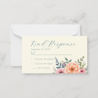 桃と花弁の夢の囲いカード ノートカード