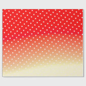 桃と赤 ラッピングペーパー (フラット)