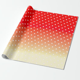 桃と赤 ラッピングペーパー