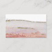 桃と金ゴールドの水結婚色の座席表 プレイスカード (裏面)