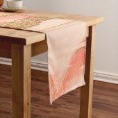 桃と金ゴールドの濃淡 ショートテーブルランナー (インサイチュ)