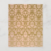 桃と金ゴールドダマスクテディベアズ – ゲーム チラシ (裏面)