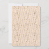 桃と金ゴールド誕生日パーティーの招待状 招待状 (裏面)