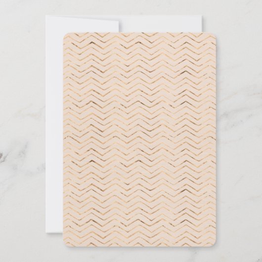 桃と金ゴールド誕生日パーティーの招待状 招待状 (裏面)