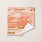 桃と金ゴールド バスタオルセット (ウォッシュタオル)