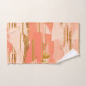 桃と金ゴールド バスタオルセット (ハンドタオル)