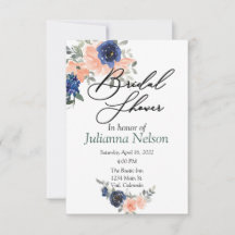 桃と青の水色のフローラ