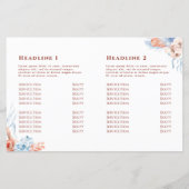 桃と青の熱帯二折パンフレット (裏面)