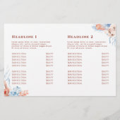 桃と青の熱帯二折パンフレット (裏面)