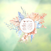 桃と青の花束 開店時間 ウィンドウサイン (シート3)