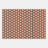 桃と黒の紙パック5 ラッピングペーパーシート (正面3)