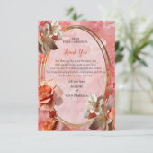 桃のうねりの花の柔らかい2024色 出欠カード (スタンド正面)