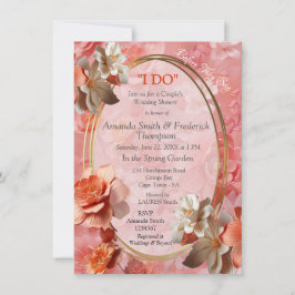 桃のうねりの花の柔らかい2024色 招待状