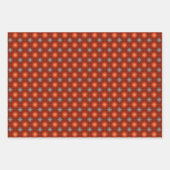 桃のうねり幾何学模様セット2 ラッピングペーパーシート (正面)