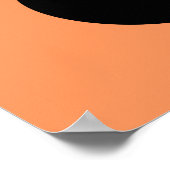 「桃のうねり」の背景の黒い泡と線 ポスター (角)