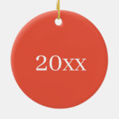 桃のように熟したグルジア桃の果実 セラミックオーナメント (裏面)