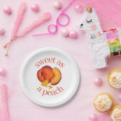 桃のように熟したグルジア桃の果実 ペーパープレート (パーティー)