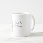 桃のように甘いウサギ コーヒーマグカップ (正面右)