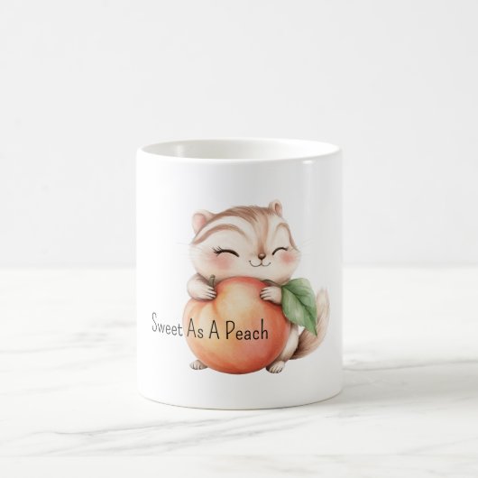 桃のように甘い コーヒーマグカップ (中央)