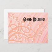 桃のらせん状、切り花と花カスタムの文字 ポストカード (正面/裏面)