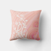 桃のらせん状、切り花 クッション (裏面)