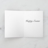 桃のイースターの花束 シーズンカード (内部)