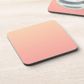 桃のグラデーション背景 コースター (左側)
