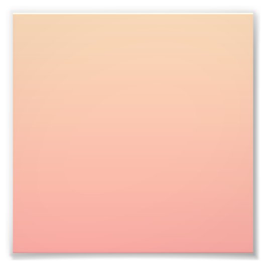 桃のグラデーション背景 フォトプリント            (正面)