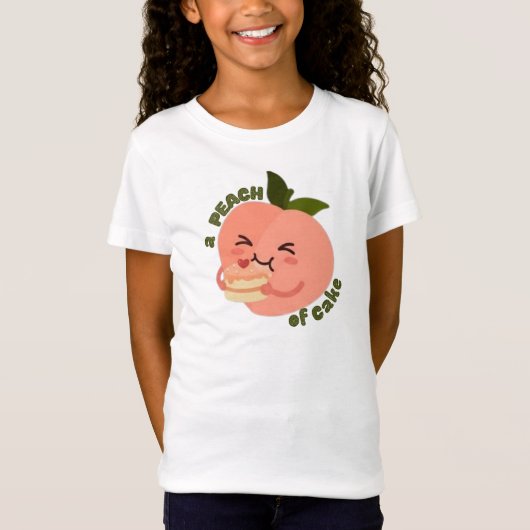 桃のケーキ Tシャツ (正面)