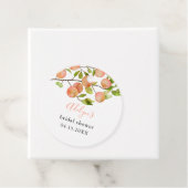 桃のサマー ブライダルシャワー ギフトタグ フェイバータグ (インサイチュ)