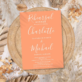 桃のシグネチャースクリプトリハーサルディナー 招待状