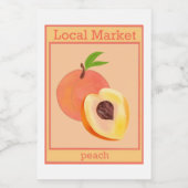 桃のシール フードラベル (シングルラベル)