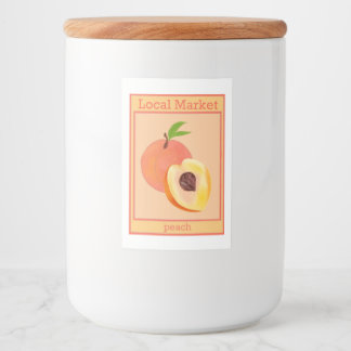 桃のシール フードラベル