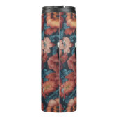 桃のスカルデザインとサングラス付き3Dフローラ タンブラー (裏面)