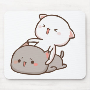 桃のトローリングゴママウスのパッド マウスパッド