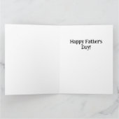 桃のハート父の日のカードにあなたの写真 カード (内部)