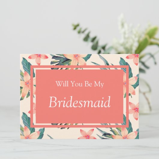 桃のフローラは私の花嫁の提案になる 招待状 (スタンド正面)