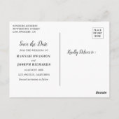 桃のフローラ日付を保存 ポストカード (裏面)