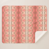 桃のフローラ シェルパブランケット (正面(横))