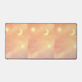 桃のヘイズと雲クリームAIアート デスクマット (正面)
