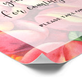 桃のポスター – ありがとうござ来う ポスター (角)