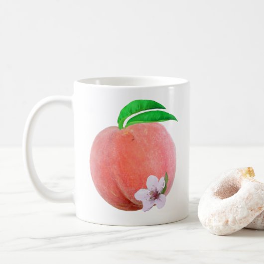 桃のマグカップ コーヒーマグカップ (ドーナツ)