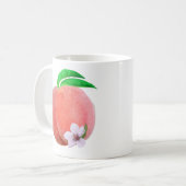 桃のマグカップ コーヒーマグカップ (正面左)